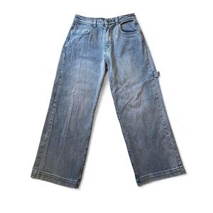 Delias Wide Leg Distressed Utility So Misunderstood Jeans Dolls Kill Large
